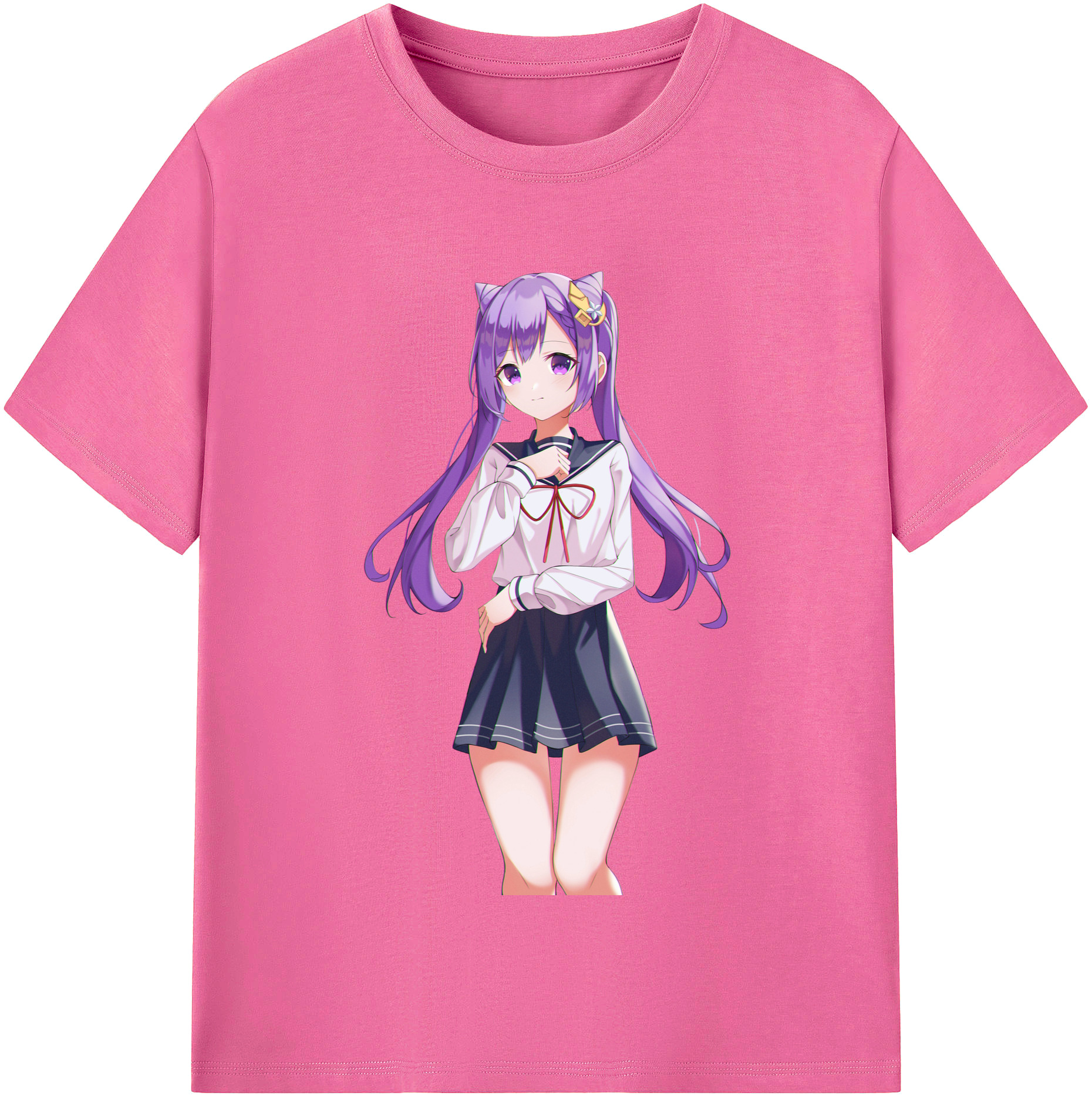 げんし神 刻晴 こくせい genshin Kokusei レディースカジュアルプリントTシャツ（綿100％）